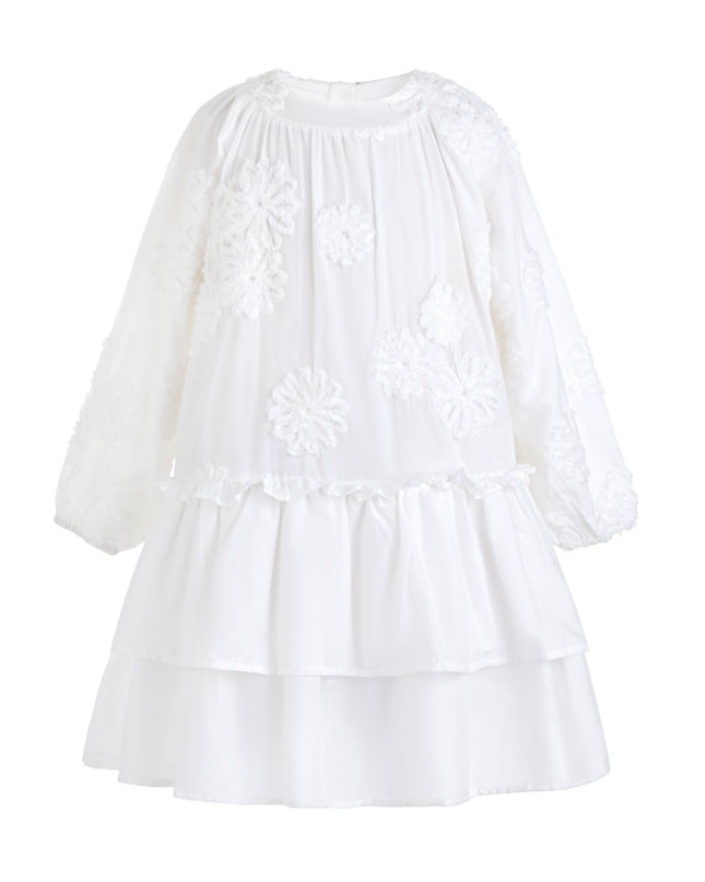 kids atelier sweet cactus White Tiered Lace Dress