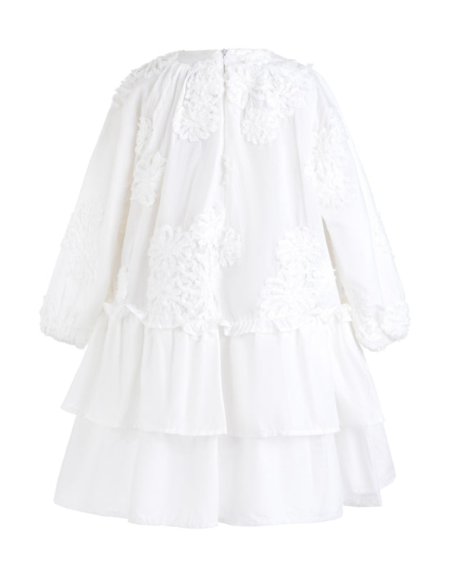 kids atelier sweet cactus White Tiered Lace Dress