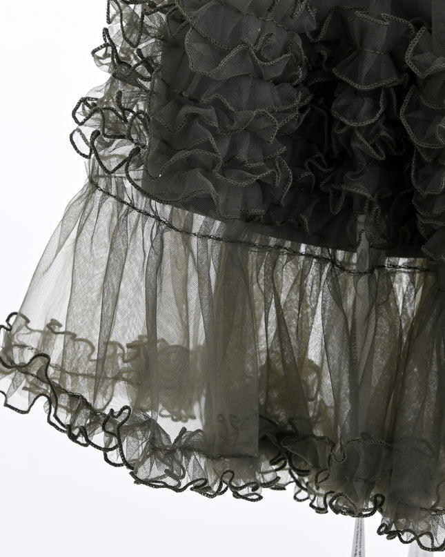 kids atelier sweet cactus Gray Layered Tulle Skirt
