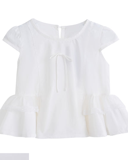 kids atelier sweet cactus Grey Ruffled Short Set