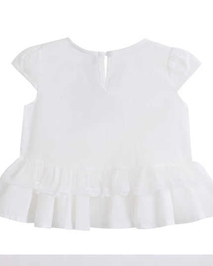 kids atelier sweet cactus Grey Ruffled Short Set