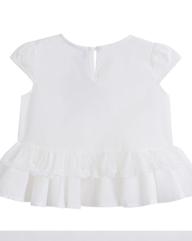 kids atelier sweet cactus Grey Ruffled Short Set