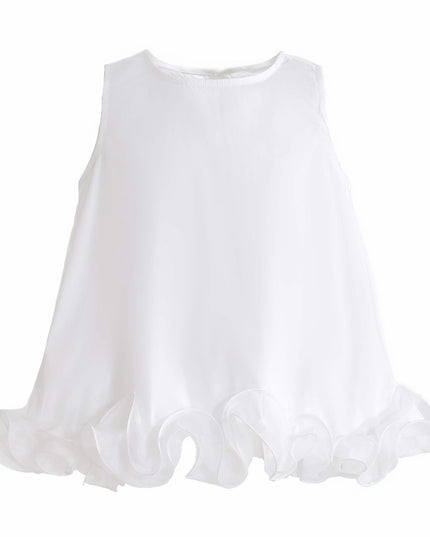 kids atelier sweet cactus White Ruffle Puff Skirt Set