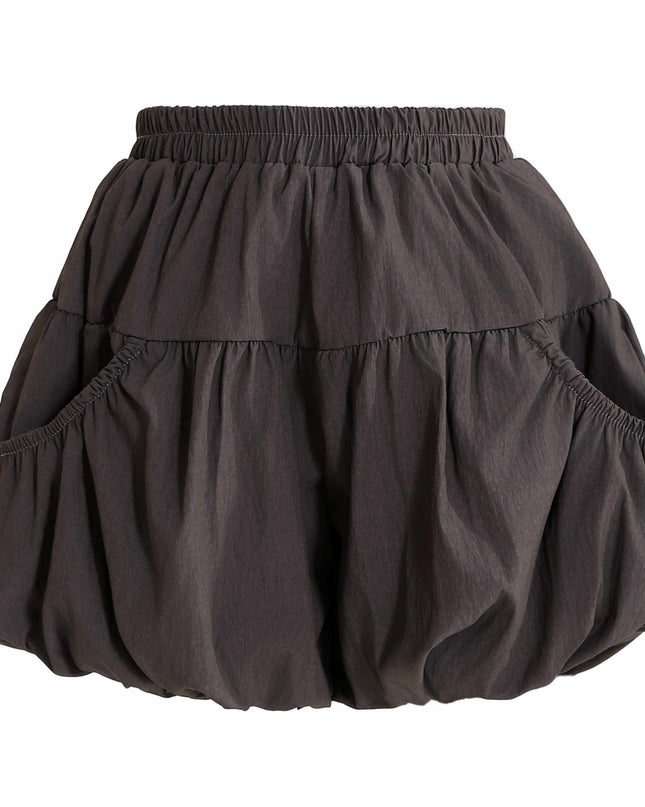 kids atelier sweet cactus White Ruffle Puff Skirt Set