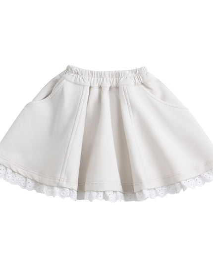 kids atelier sweet cactus Cream Ruffle Skirt Set