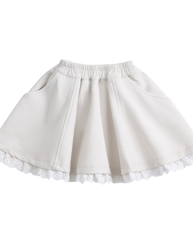 kids atelier sweet cactus Cream Ruffle Skirt Set