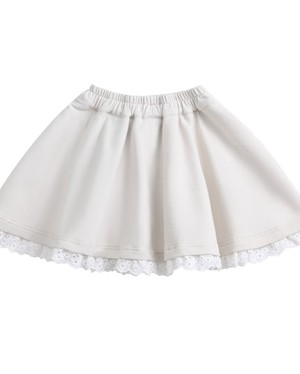 kids atelier sweet cactus Cream Ruffle Skirt Set