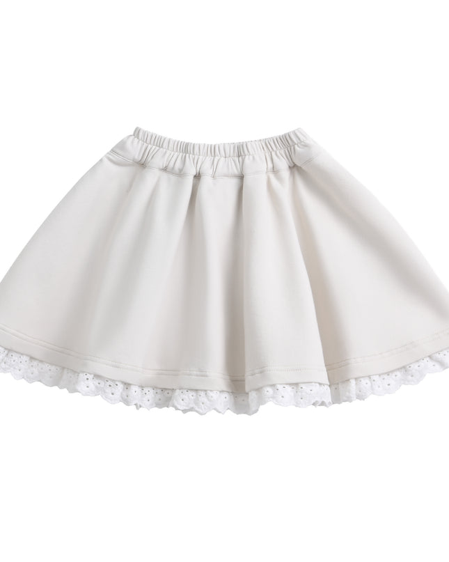 kids atelier sweet cactus Cream Ruffle Skirt Set