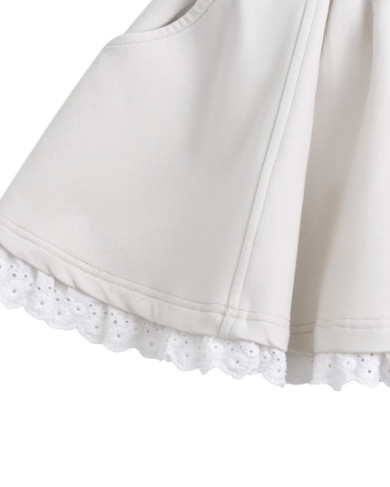 kids atelier sweet cactus Cream Ruffle Skirt Set