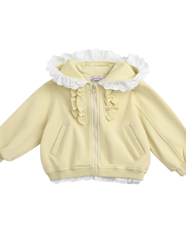 kids atelier sweet cactus Light Yellow Ruffle Skirt Set
