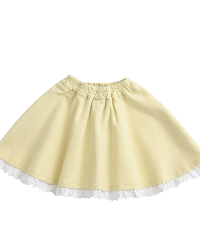 kids atelier sweet cactus Light Yellow Ruffle Skirt Set