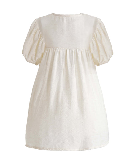 kids atelier sweet cactus Cream Lace Button Dress