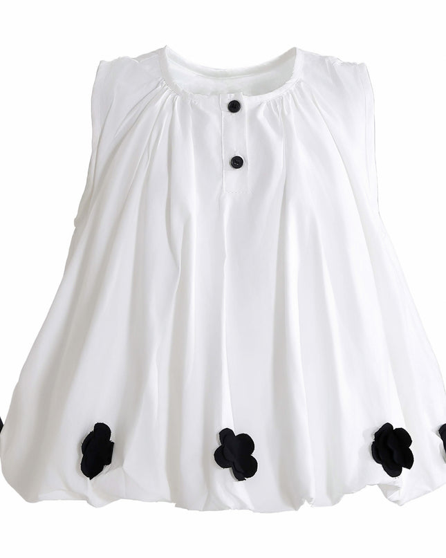 kids atelier sweet cactus White Floral Pants Set