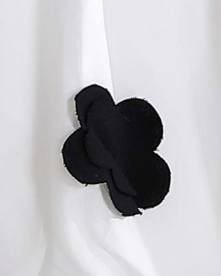 White Floral Pants Set