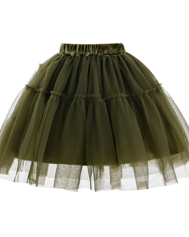 kids atelier sweet cactus Floral Knit Vest & Tulle Skirt Set