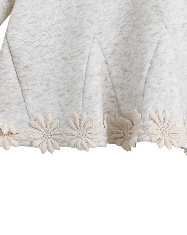kids atelier sweet cactus Beige Lace-Trim Set