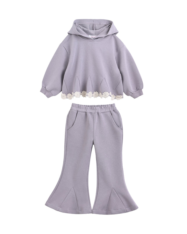 kids atelier sweet cactus Light Purple Lace-Trim Set