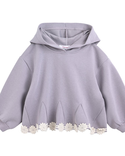 kids atelier sweet cactus Light Purple Lace-Trim Set