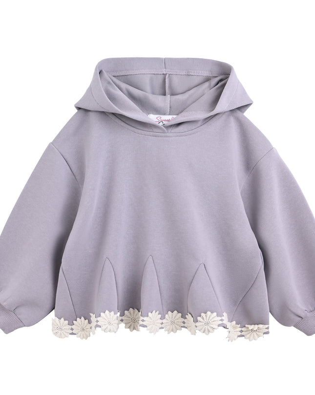 kids atelier sweet cactus Light Purple Lace-Trim Set