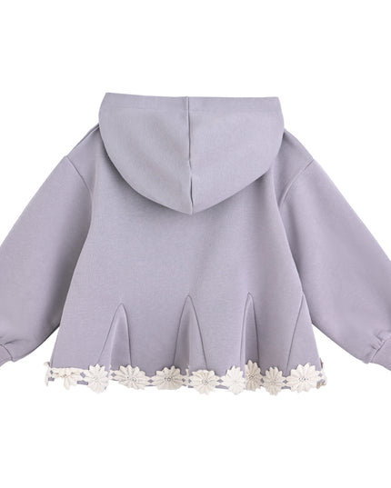kids atelier sweet cactus Light Purple Lace-Trim Set