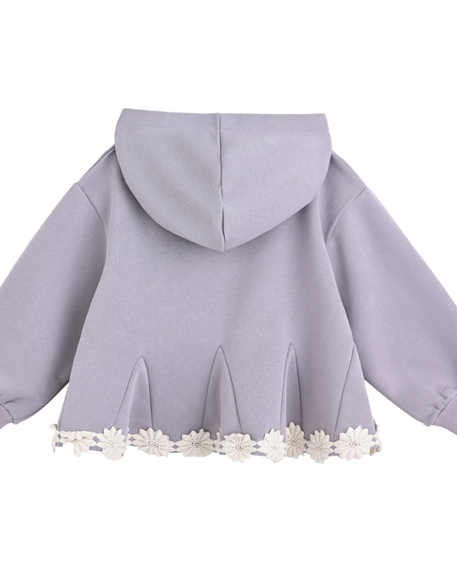 kids atelier sweet cactus Light Purple Lace-Trim Set