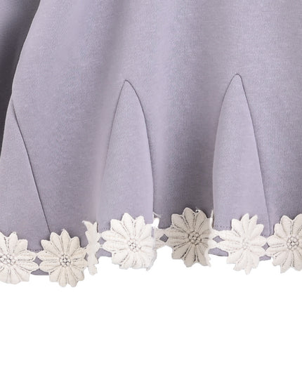 kids atelier sweet cactus Light Purple Lace-Trim Set
