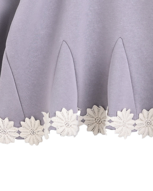 kids atelier sweet cactus Light Purple Lace-Trim Set