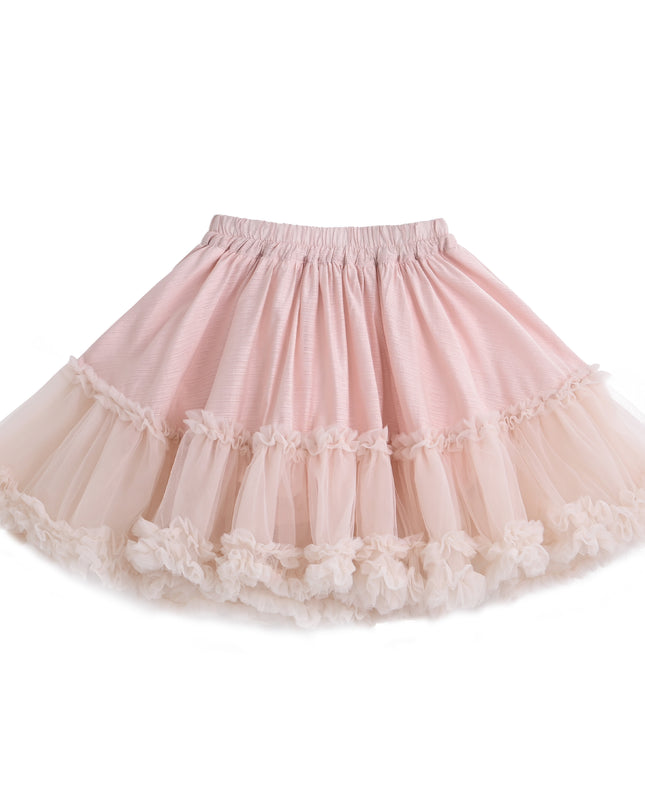 kids atelier sweet cactus Pink Tulle Ruffle Skirt Set