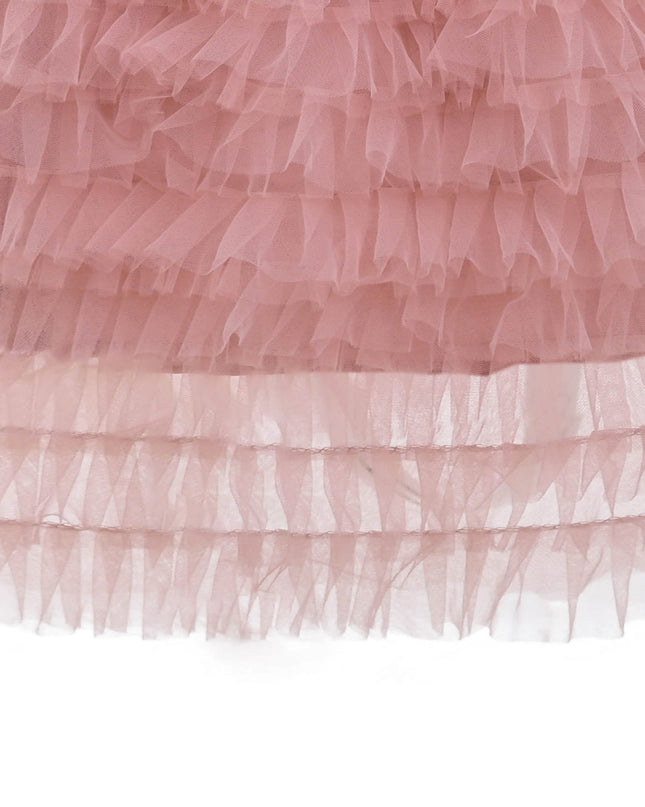 kids atelier sweet cactus Pink Checkered Jacket & Tulle Skirt Set