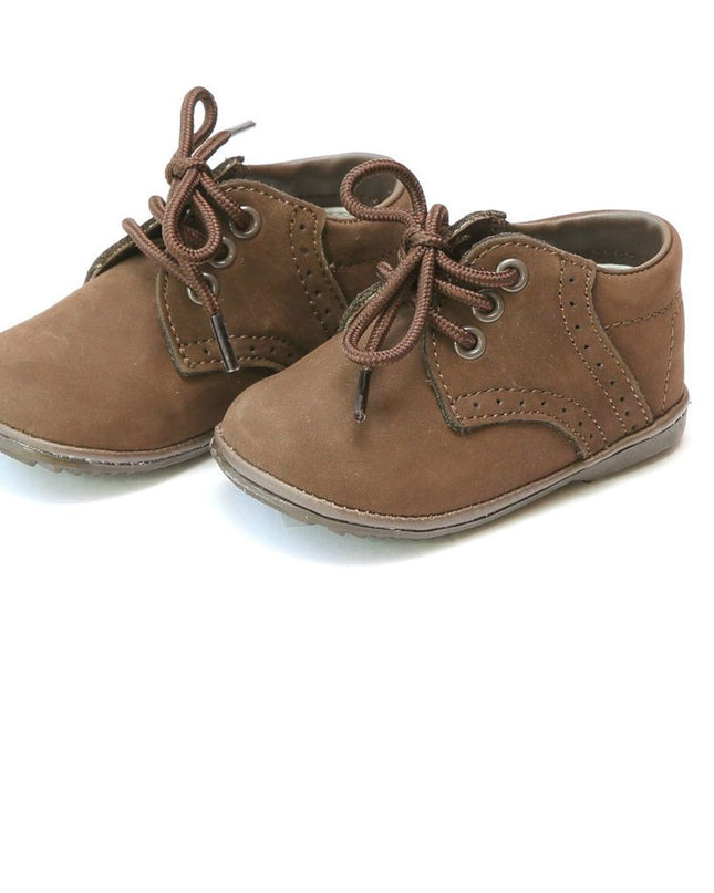 L'AMOUR-2157NBN-JAMES BOY'S LEATHER LACE UP SHOE (BABY)-NUBUCK BROWN
