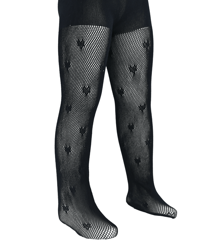Heart Stitch Embroidered Tights