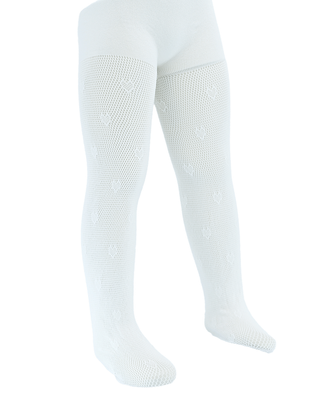 Heart Stitch Embroidered Tights