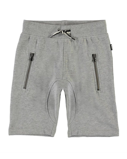 Kids Atelier-Molo-Boys Grey Cotton Shorts