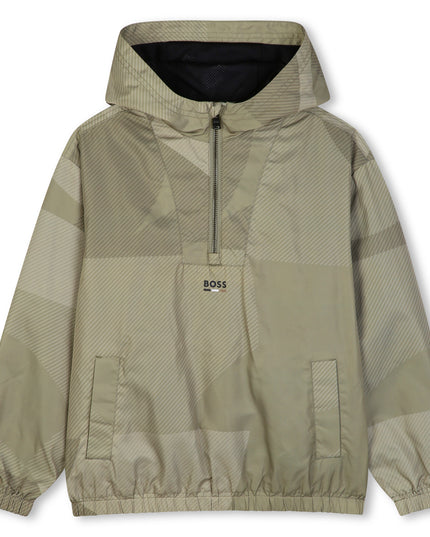 BOSS-J53432-68S-ELM-HOODED WINDBREAKER
