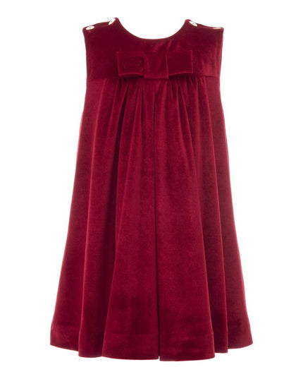 Tulleen-Button Shoulder H Dress-TH-2106-Red