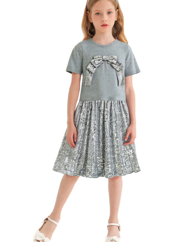 kidsatelier-tulleen-tud52010-silver-sequin-bow-t-shirt-skirt-set
