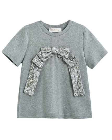 kidsatelier-tulleen-tud52010-silver-sequin-bow-t-shirt-skirt-set
