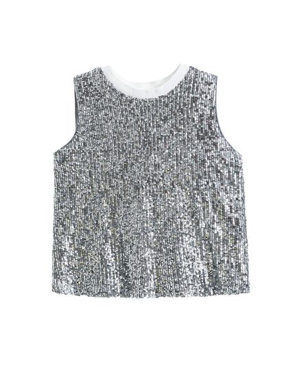 kidsatelier-tulleen-tud52011-silver-sequin-sleeveless-shorts-set