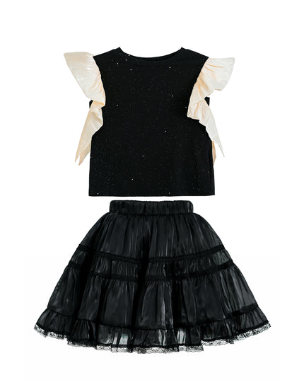 kidsatelier-tulleen-tud52023-black-glitter-ruffle-skirt-set