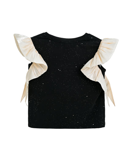 kidsatelier-tulleen-tud52023-black-glitter-ruffle-skirt-set