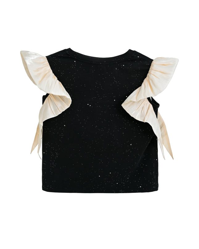 kidsatelier-tulleen-tud52023-black-glitter-ruffle-skirt-set