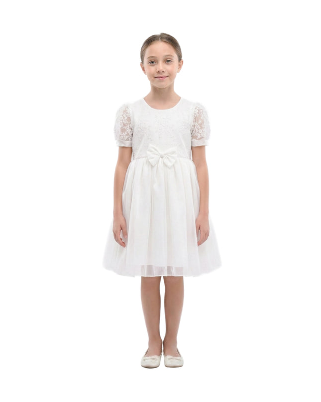 kids atelier tulleen White Liora Lace Baby Dress