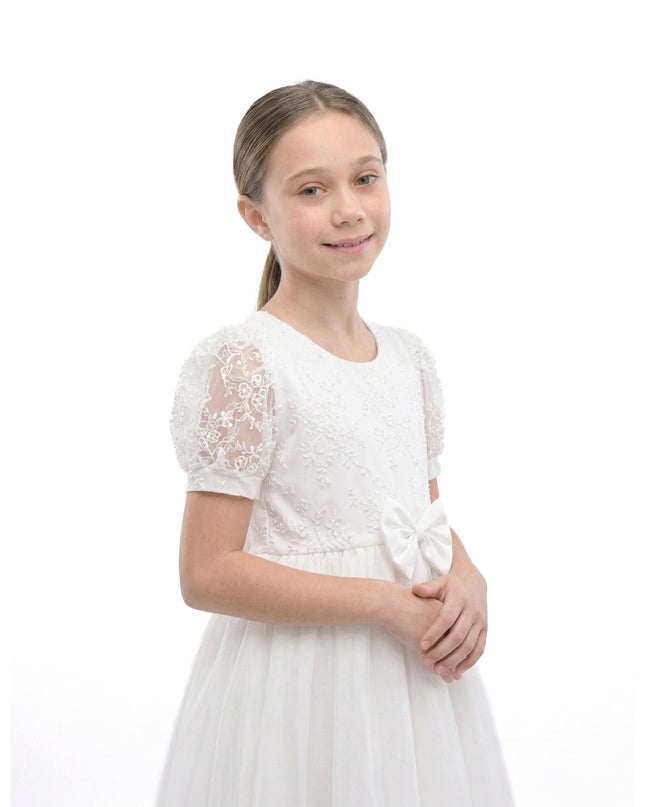 kids atelier tulleen White Liora Lace Baby Dress