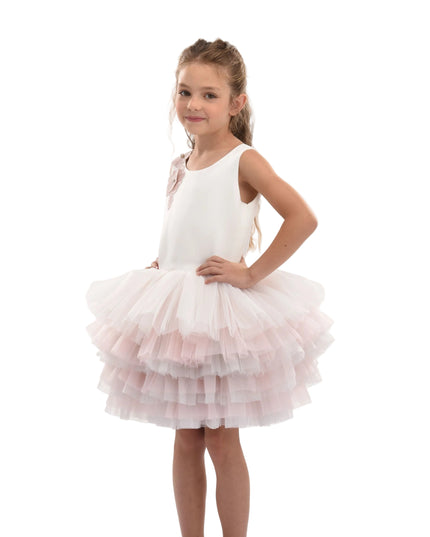 kids atelier tulleen Pink Littlebrook Floral Tulle Dress