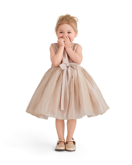kids atelier tulleen Pink Dovera Timeless Cape-Overlay Gown