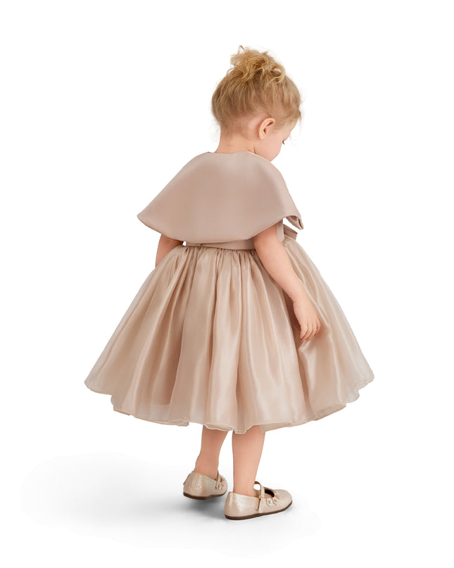 kids atelier tulleen Pink Dovera Timeless Cape-Overlay Gown
