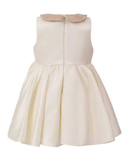 kids atelier tulleen Cream Elaria Petal Bow Gown