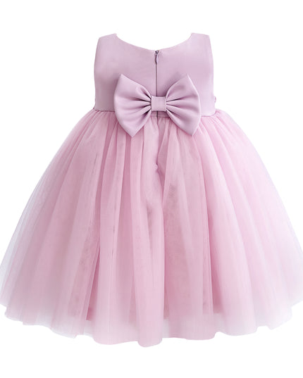 kids atelier tulleen Purple Zinara Ribbon Bloom Gown