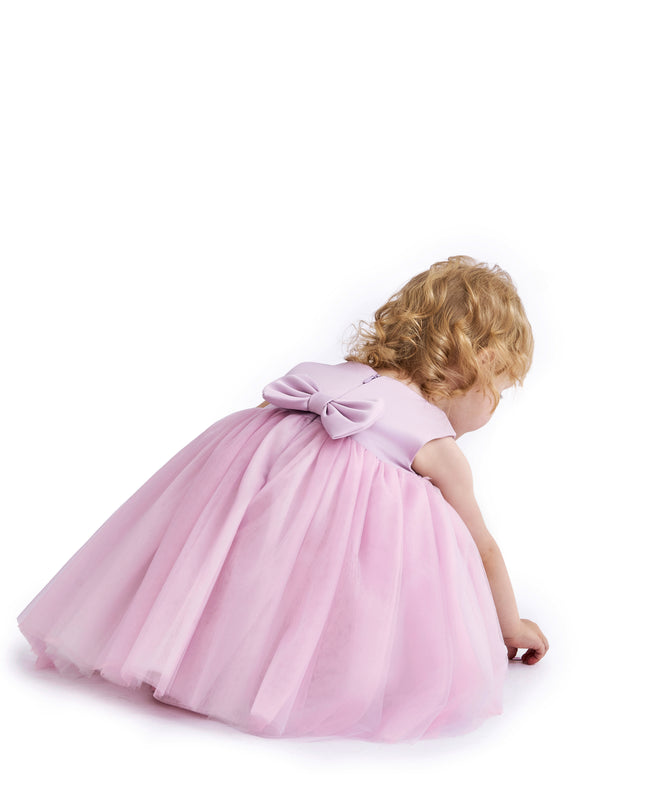 kids atelier tulleen Purple Zinara Ribbon Bloom Gown