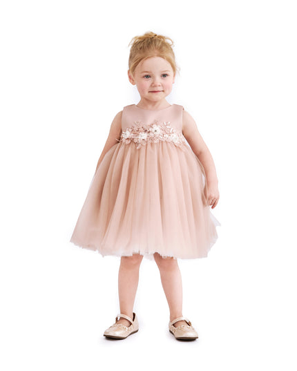kids atelier tulleen Rose Zinara Ribbon Bloom Gown